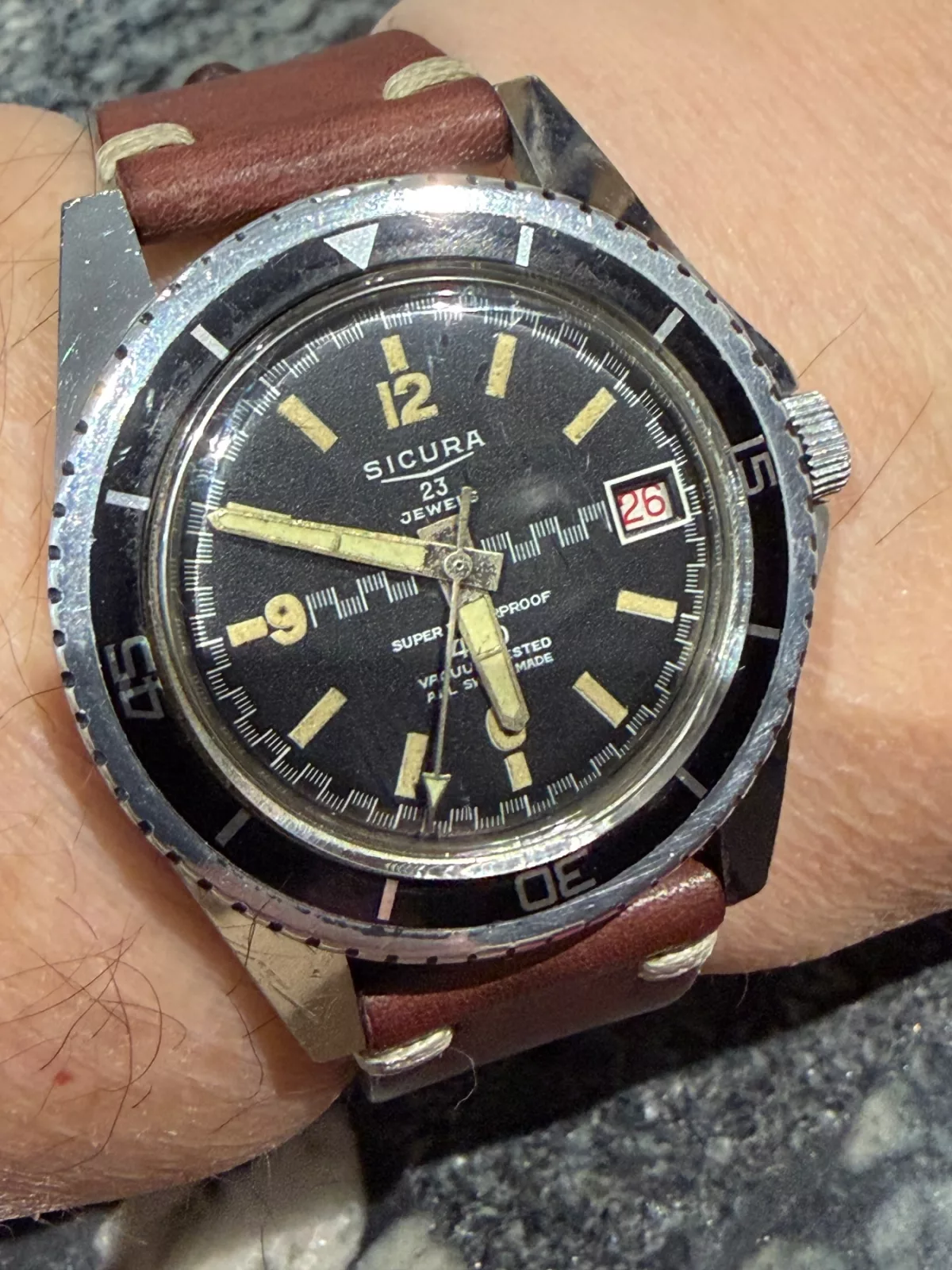 Sicura Vintage Super WaterProof 400 Submariner Pre-Breitling